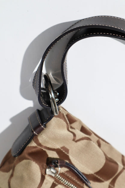 Coach Signature Canvas Large Crossbody Bag in Brown (F15067)