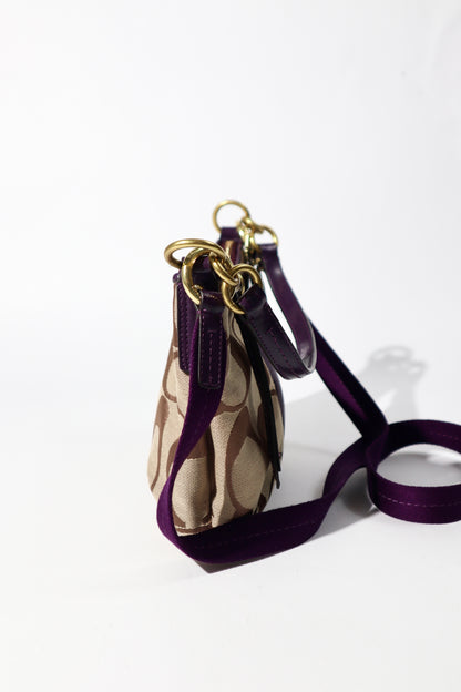 Coach 2 Way Bag in Purple (style F23544)
