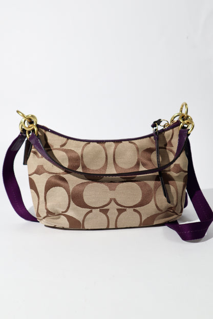 Coach 2 Way Bag in Purple (style F23544)