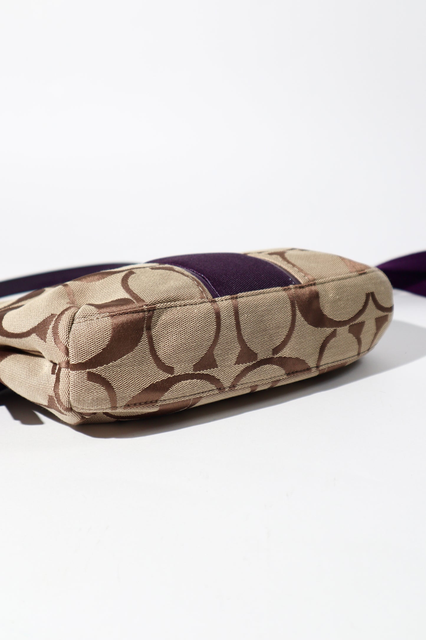 Coach 2 Way Bag in Purple (style F23544)