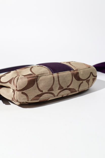 Coach 2 Way Bag in Purple (style F23544)