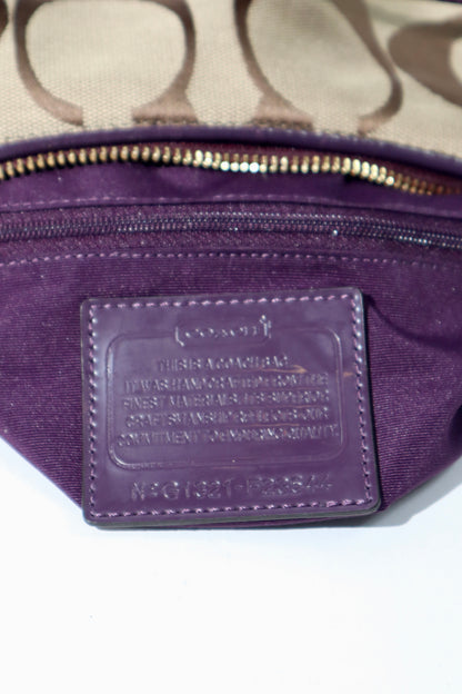 Coach 2 Way Bag in Purple (style F23544)