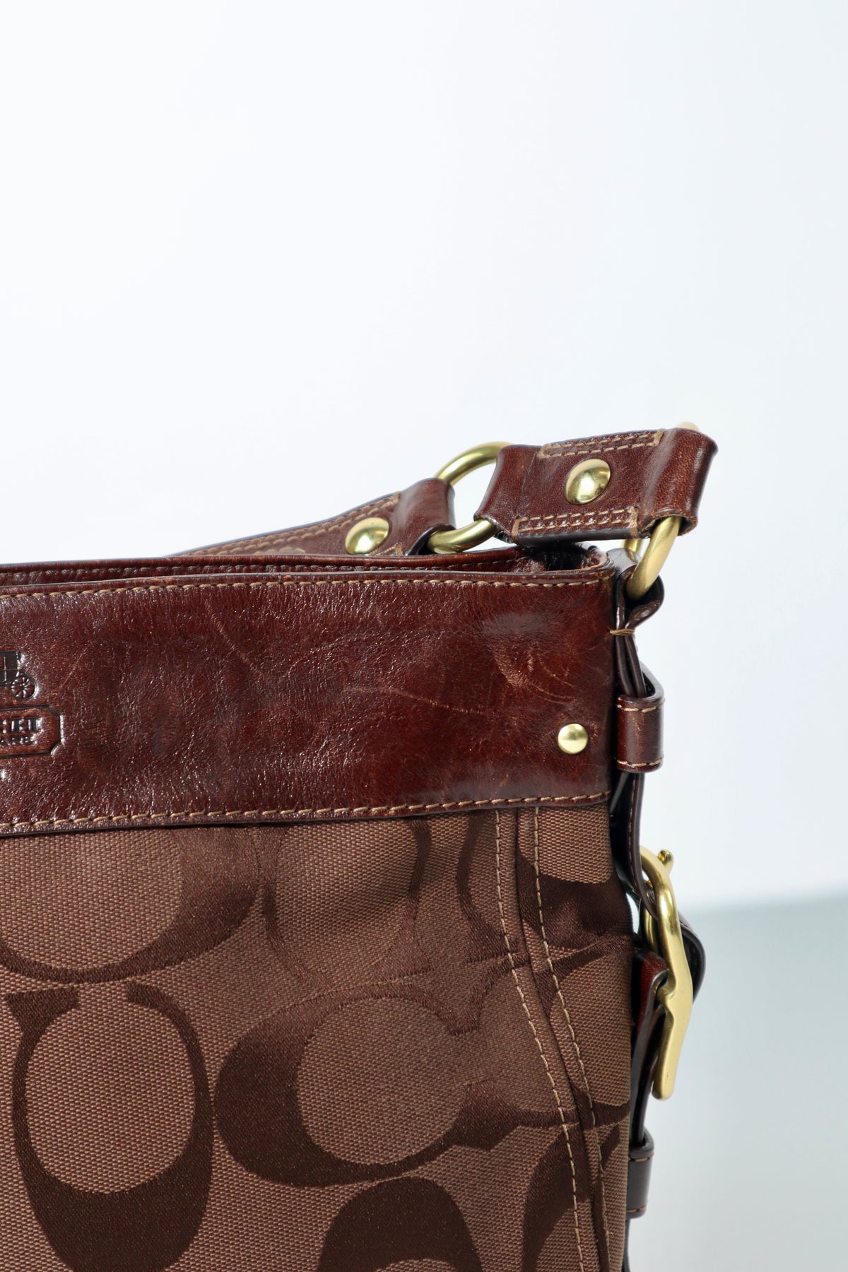 Vintage Coach Zoe Shoulder Bag in Chocolate Brown - 12657 – Girl 