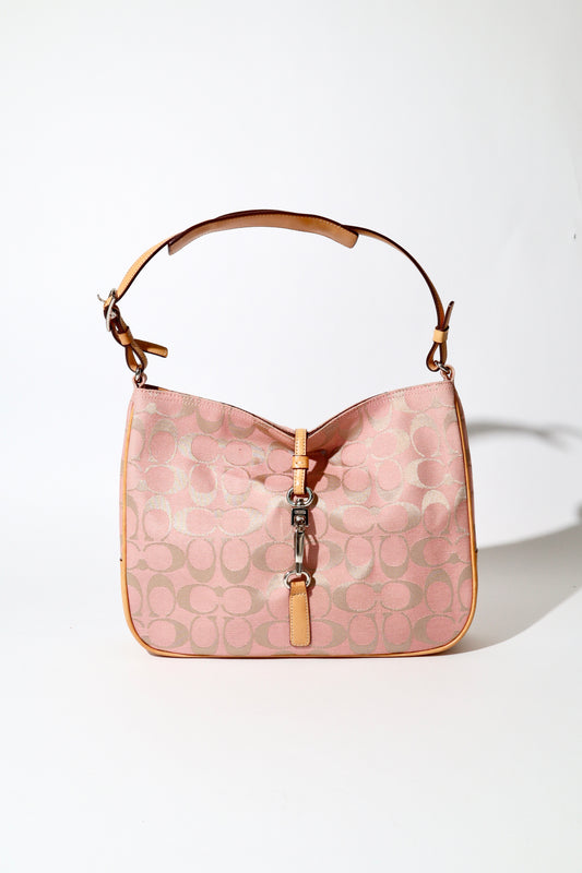 Vintage Coach Hampton Clip Shoulder Bag in Peach (6091)