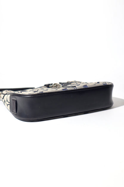Vintage Coach Hampton Clip Shoulder Bag in Navy (6091)