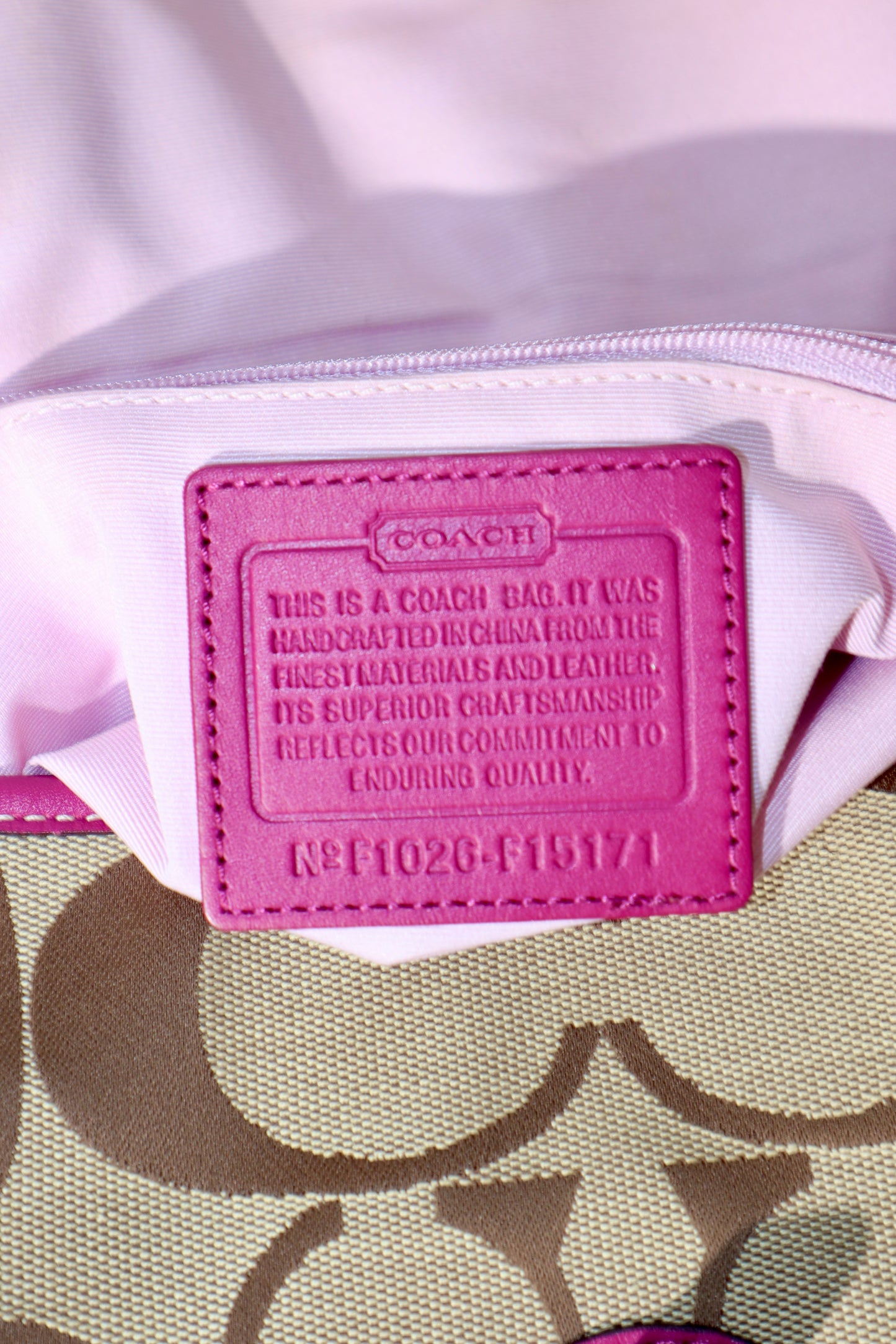 Coach Signature Canvas Crossbody with Turnlock - F15171
