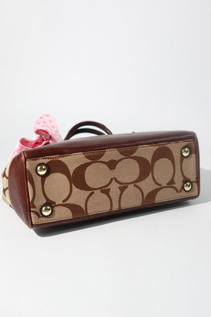 Coach Madeline Mini Tote in Brown with Gold-tone Turn-lock - 11557