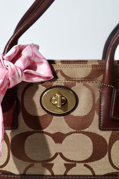 Coach Madeline Mini Tote in Brown with Gold-tone Turn-lock - 11557