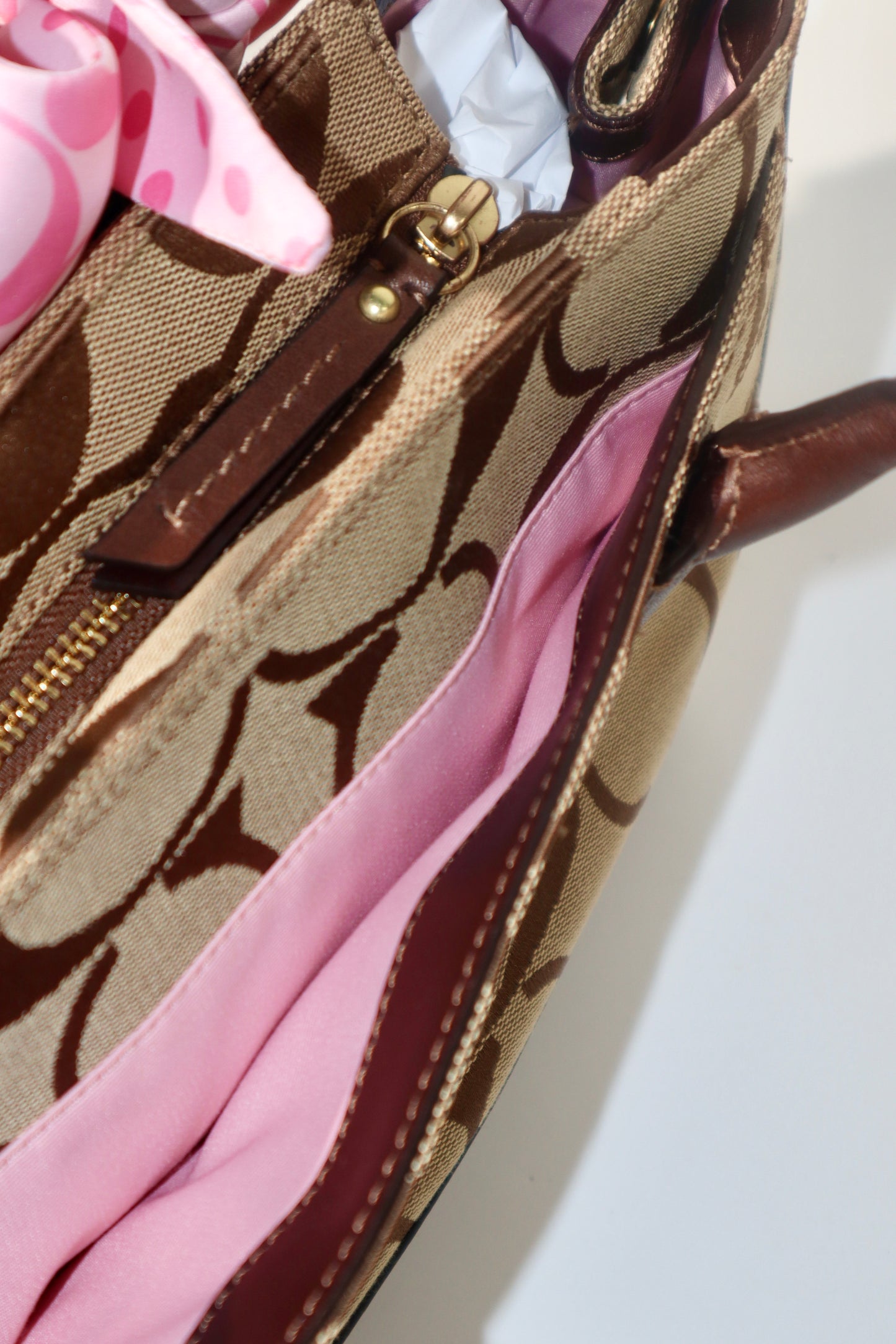 Coach Madeline Mini Tote in Brown with Gold-tone Turn-lock - 11557