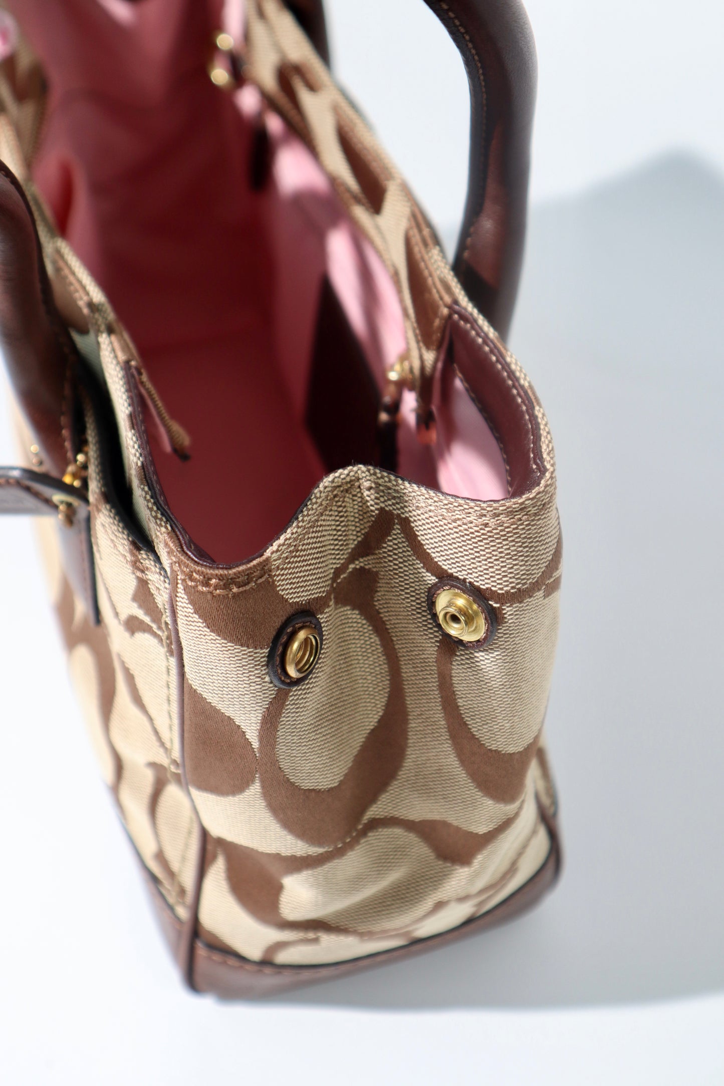 Coach Madeline Mini Tote in Brown with Gold-tone Turn-lock - 11557
