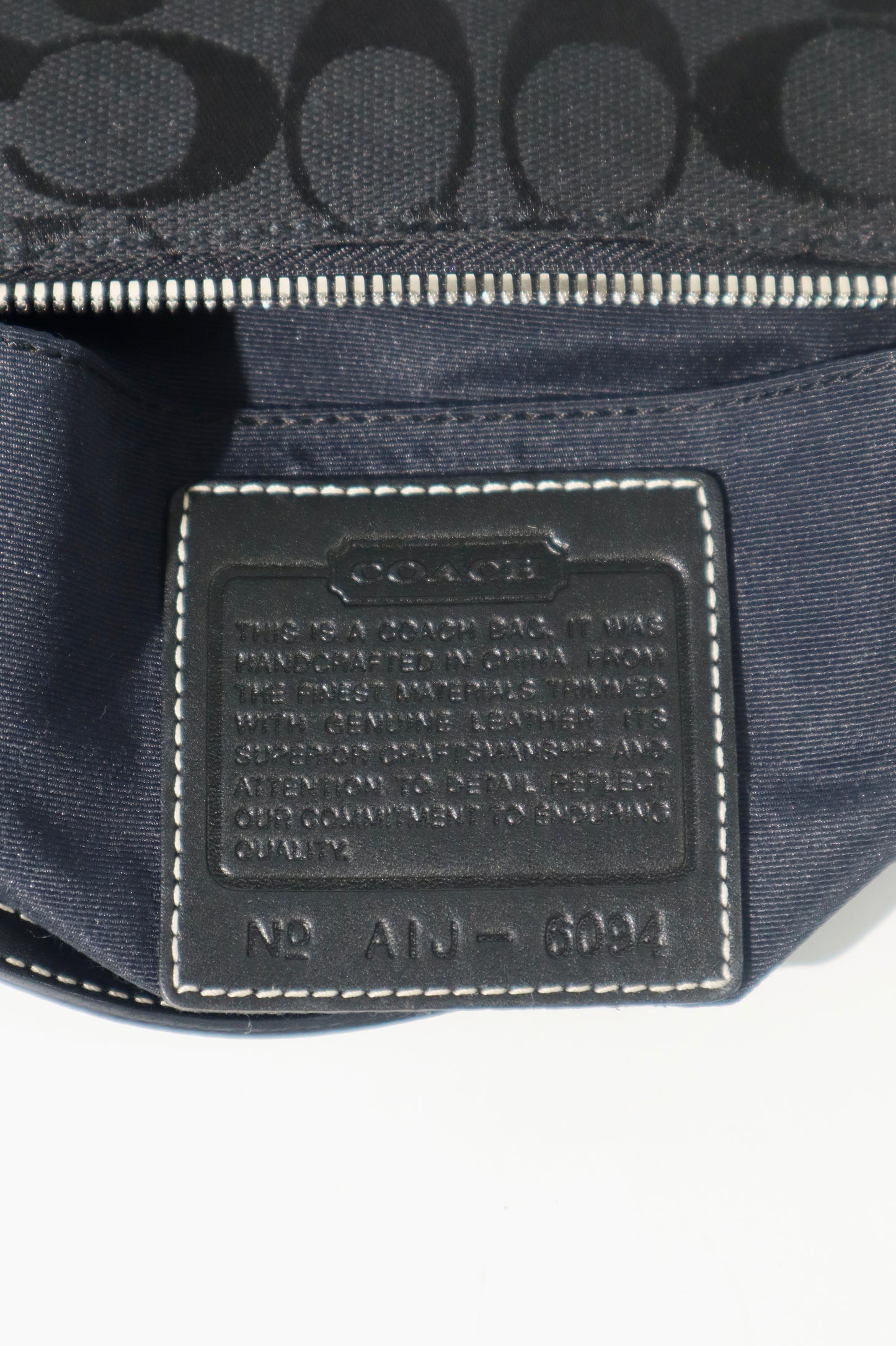 Coach 2001 Vintage Signature Nolita Pouch in Black - 6094