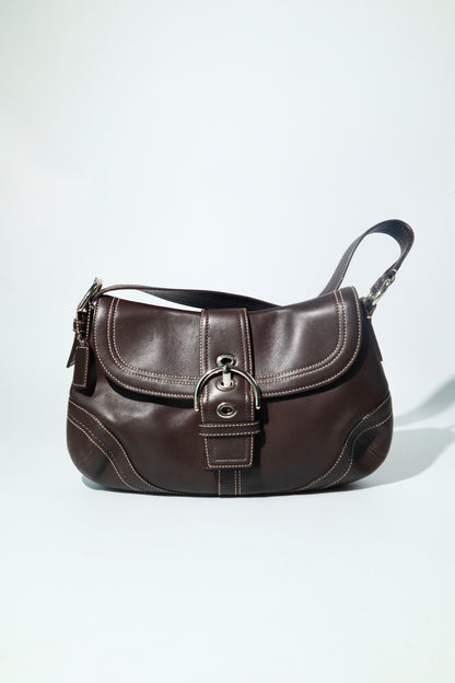 Coach Vintage 2007 Large Soho Shoulder Bag in Chocolate Brown (F10910)
