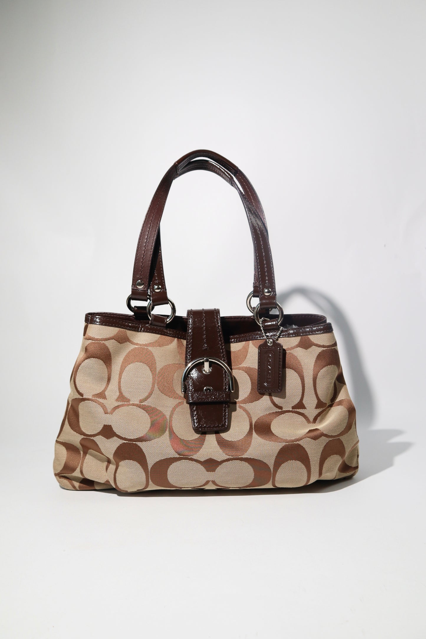 Vintage Coach Soho Tote Shoulder Bag in Brown - F19253