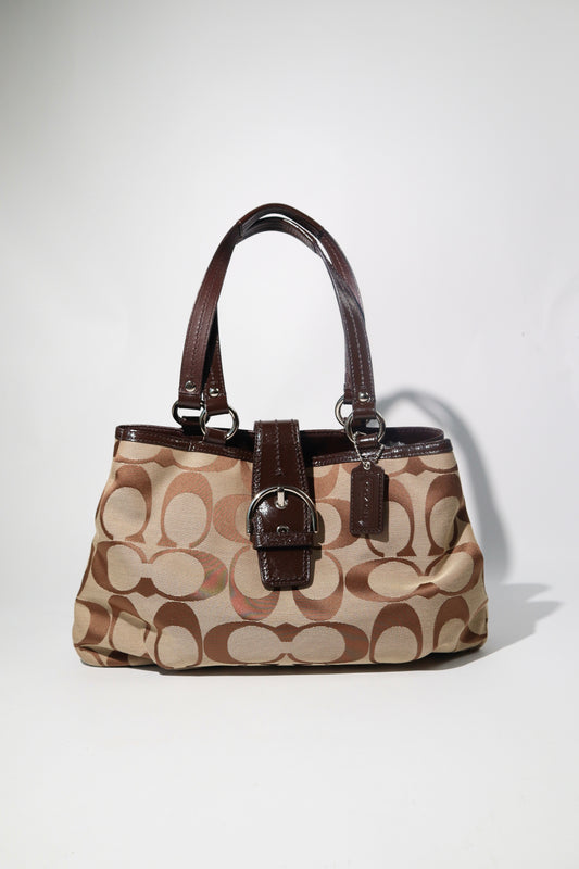 Vintage Coach Soho Tote Shoulder Bag in Brown - F19253