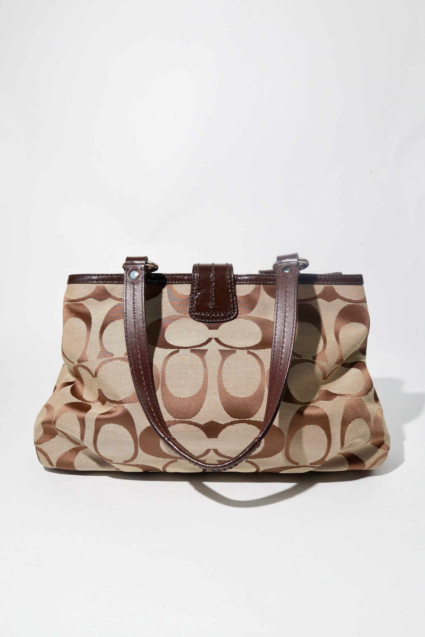 Vintage Coach Soho Tote Shoulder Bag in Brown - F19253