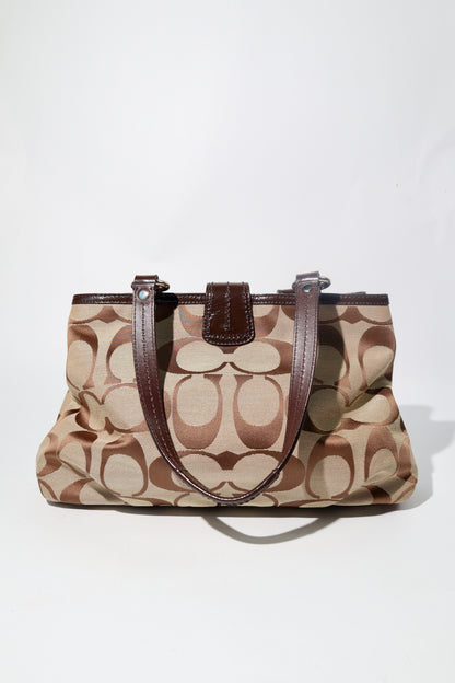 Vintage Coach Soho Tote Shoulder Bag in Brown - F19253