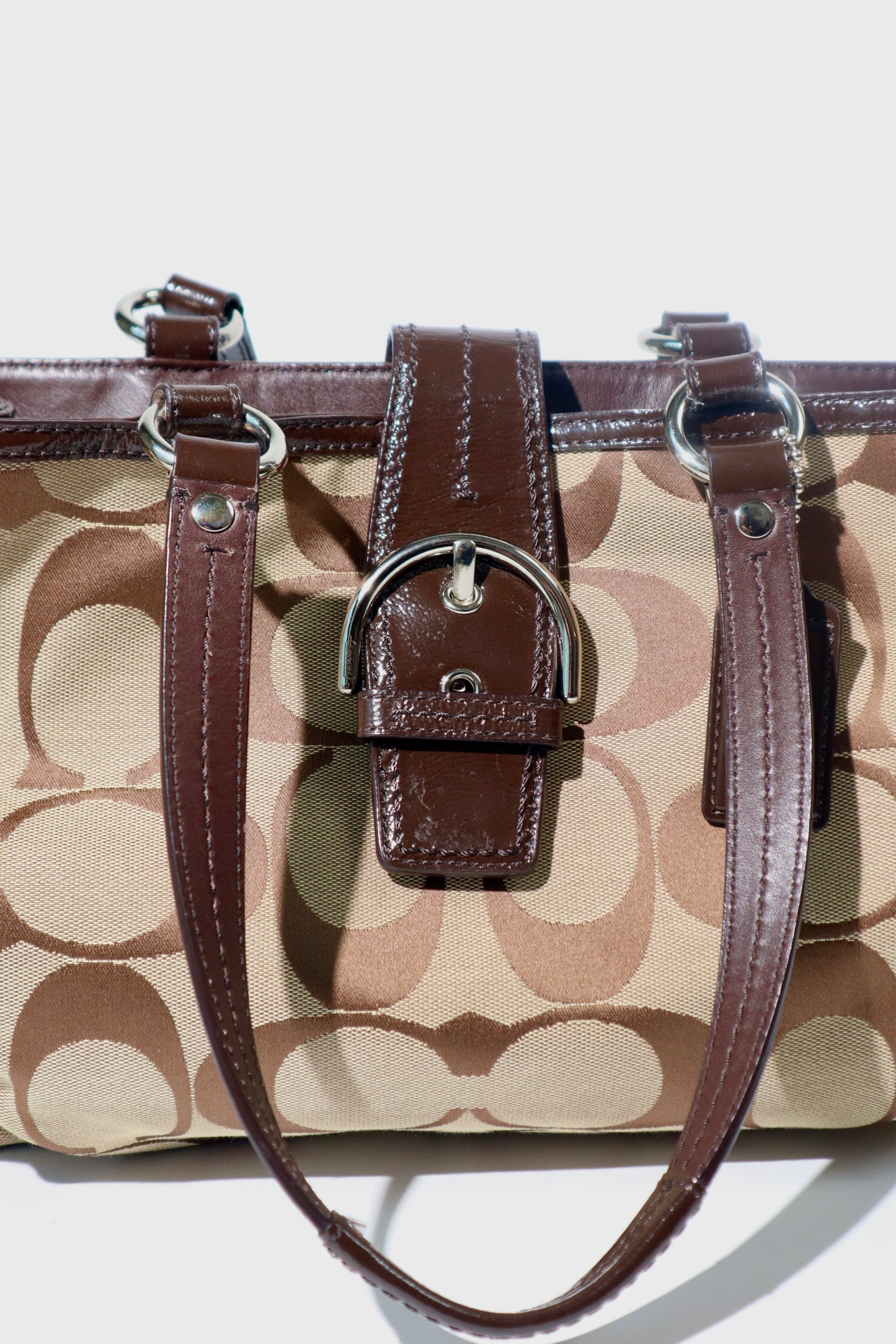 Vintage Coach Soho Tote Shoulder Bag in Brown - F19253