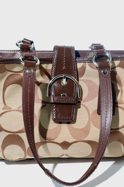 Vintage Coach Soho Tote Shoulder Bag in Brown - F19253