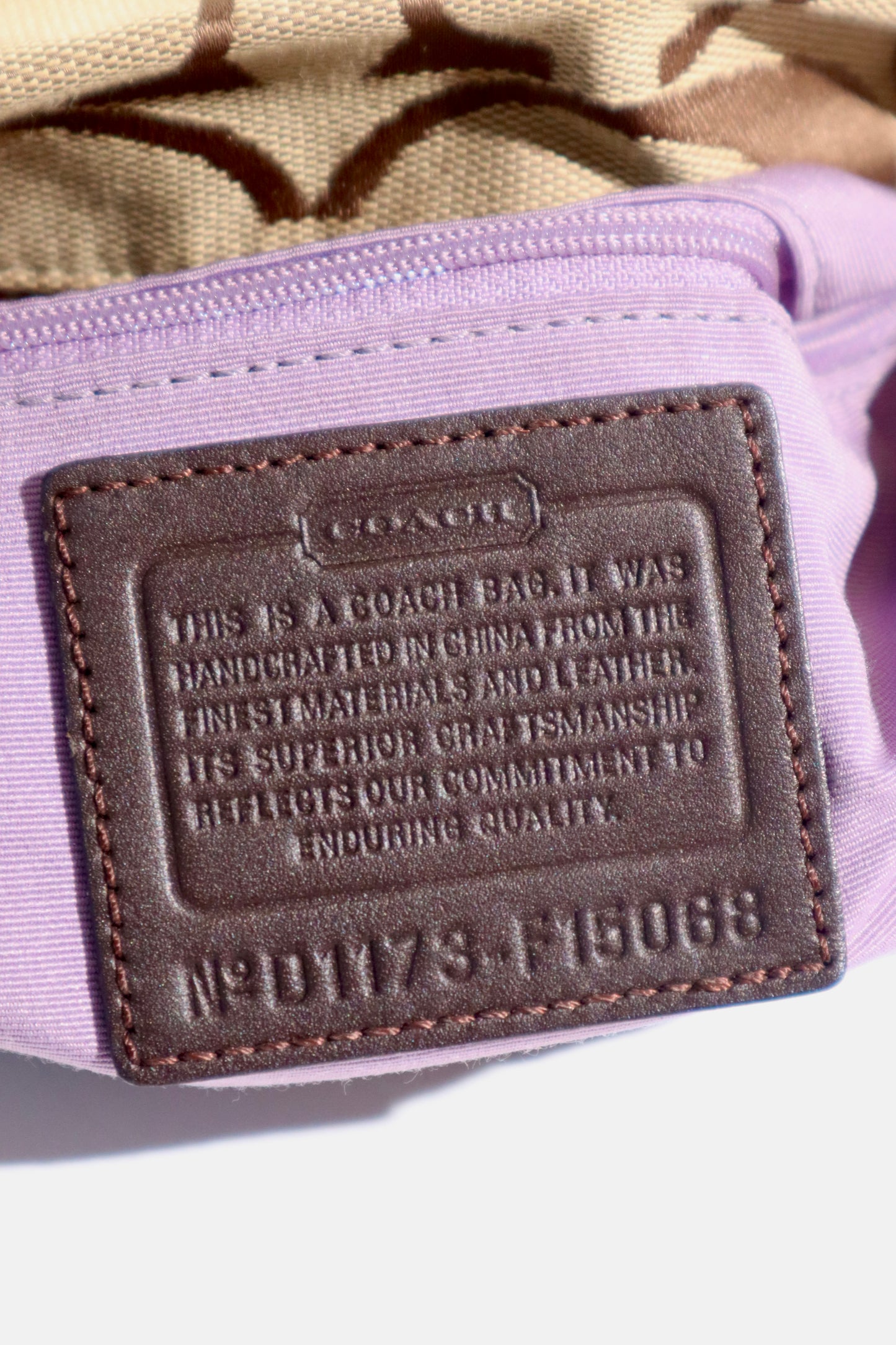 Coach Signature Canvas Crossbody Bag in Brown - F15068