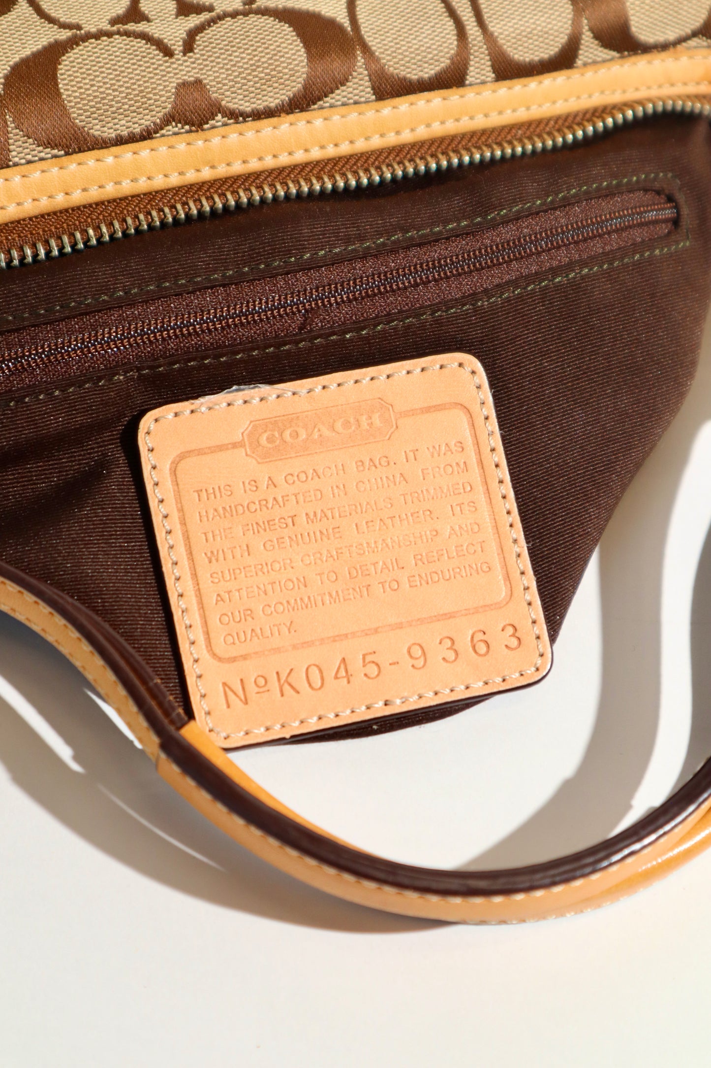 Coach Y2K East West Demi Shoulder Bag in Signature Khaki Canvas - 9363