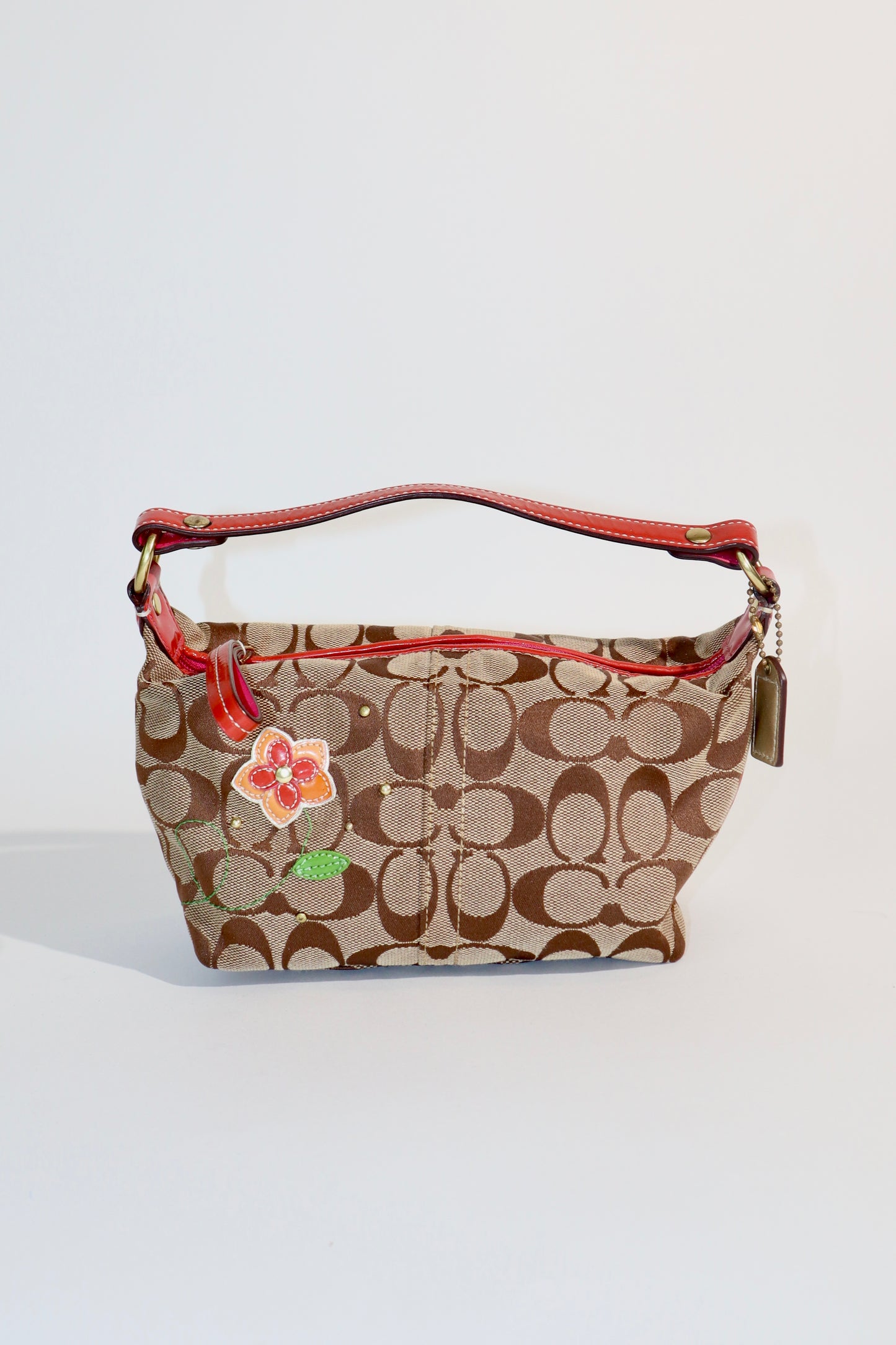 Coach Mini Flower Pochette in Red - 41103
