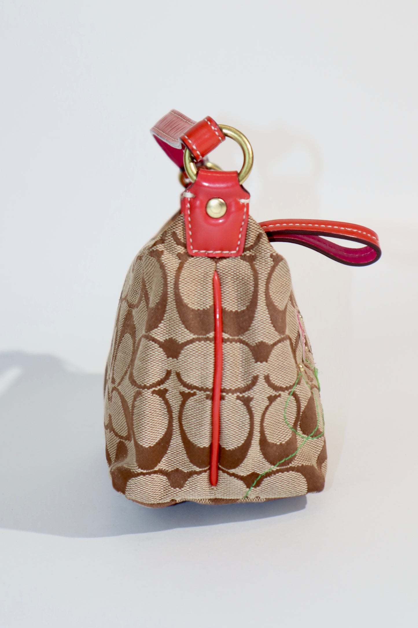 Coach Mini Flower Pochette in Red - 41103