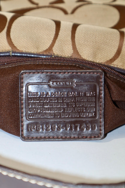 Coach 2 Way Bag in Brown (style F17439)