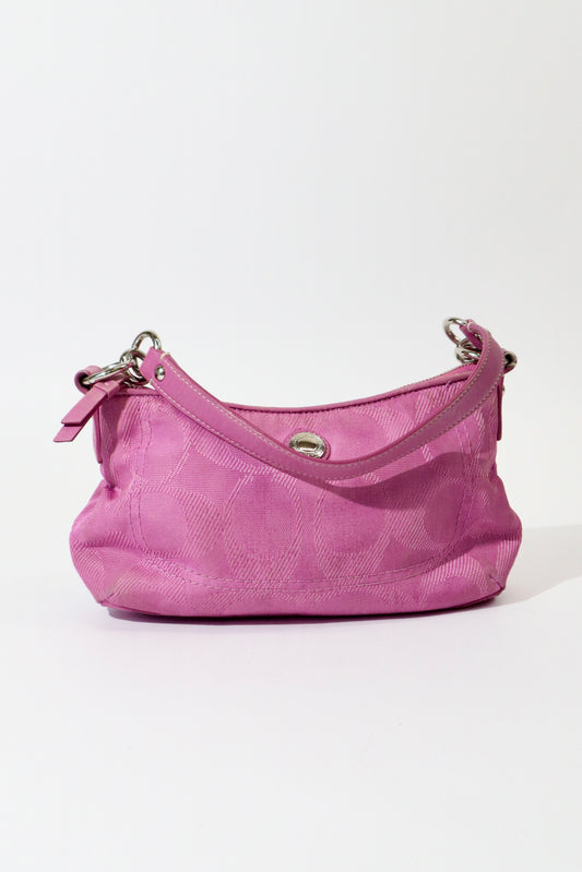 Coach 2 Way Bag in Pink Denim (style F15233)