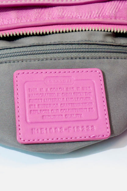 Coach 2 Way Bag in Pink Denim (style F15233)