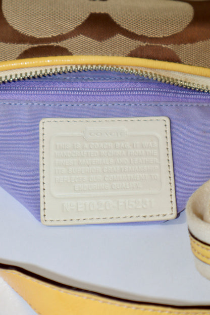 Coach 2 Way Bag in Yellow (style F15231)