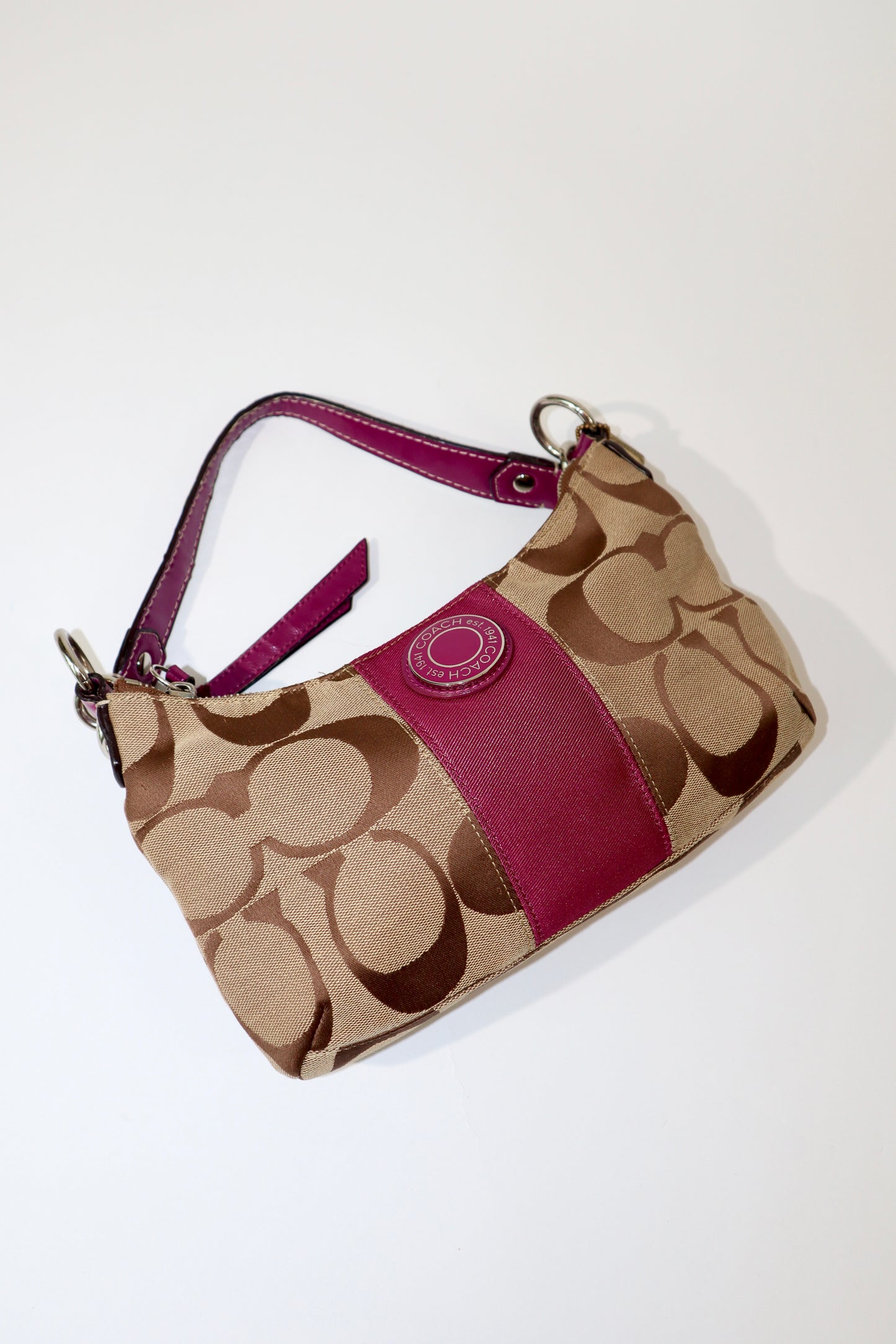 Coach 2 Way Bag in Purple (style F19218)
