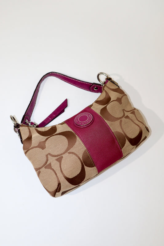 Coach 2 Way Bag in Purple (style F19218)