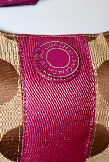 Coach 2 Way Bag in Purple (style F19218)