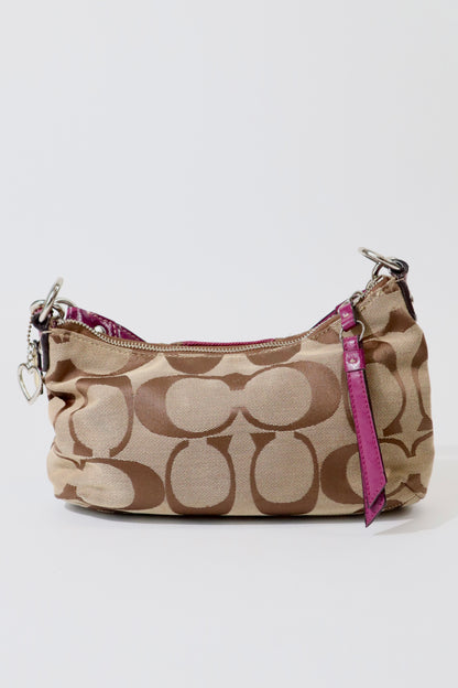 Coach 2 Way Bag in Purple (style F19218)