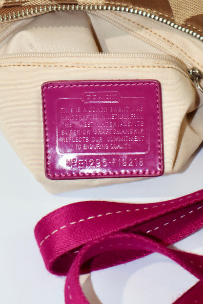 Coach 2 Way Bag in Purple (style F19218)