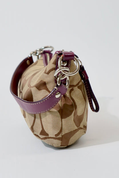 Coach 2 Way Bag in Purple (style F15111)