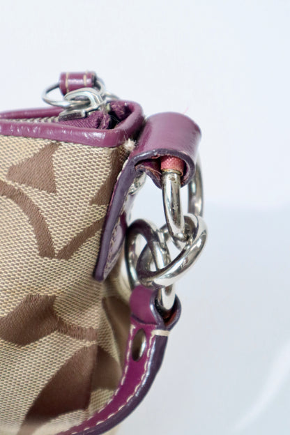 Coach 2 Way Bag in Purple (style F15111)