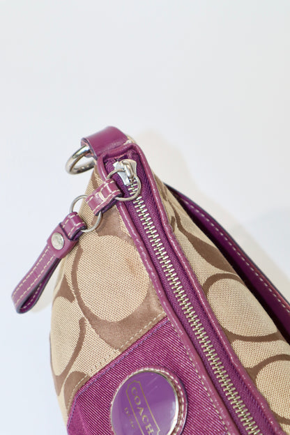 Coach 2 Way Bag in Purple (style F15111)
