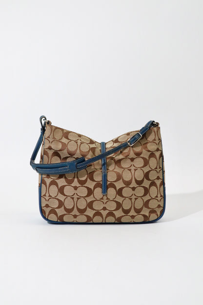 Vintage Coach Hampton Clip Shoulder Bag in Blue (6091)