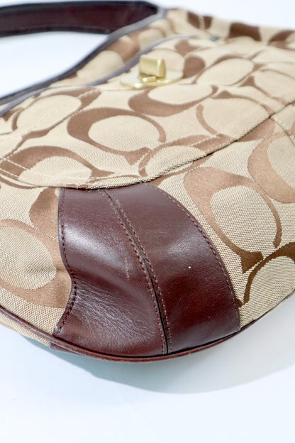 Coach Signature Ergo in Classic Brown with Turn-Lock (Large) - 11601 (Copy)