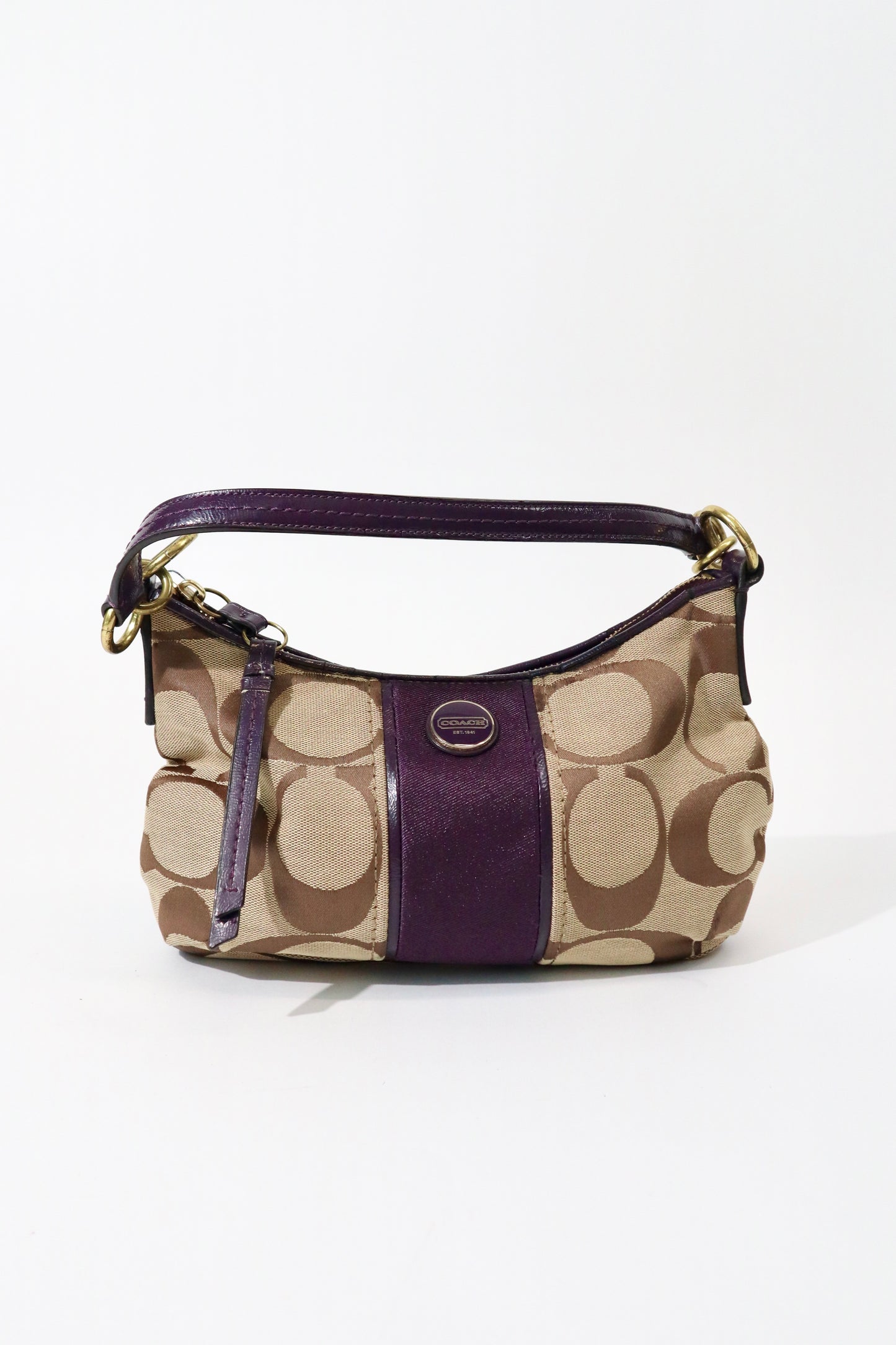 Coach 2 Way Bag in Purple (style F23544)