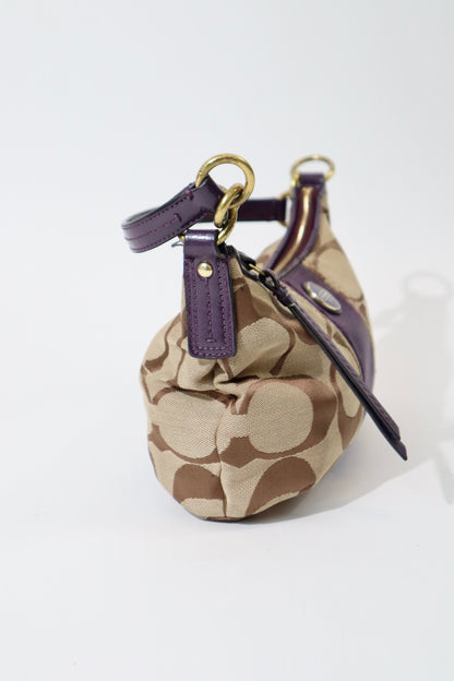 Coach 2 Way Bag in Purple (style F23544)