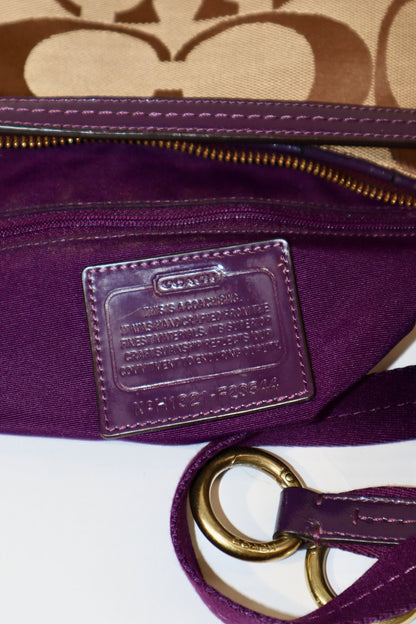 Coach 2 Way Bag in Purple (style F23544)