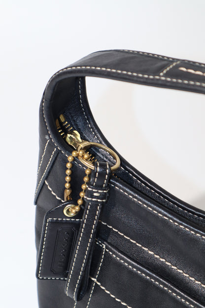 Coach Signature Ergo in with Turn-Lock in Black leather - 11283