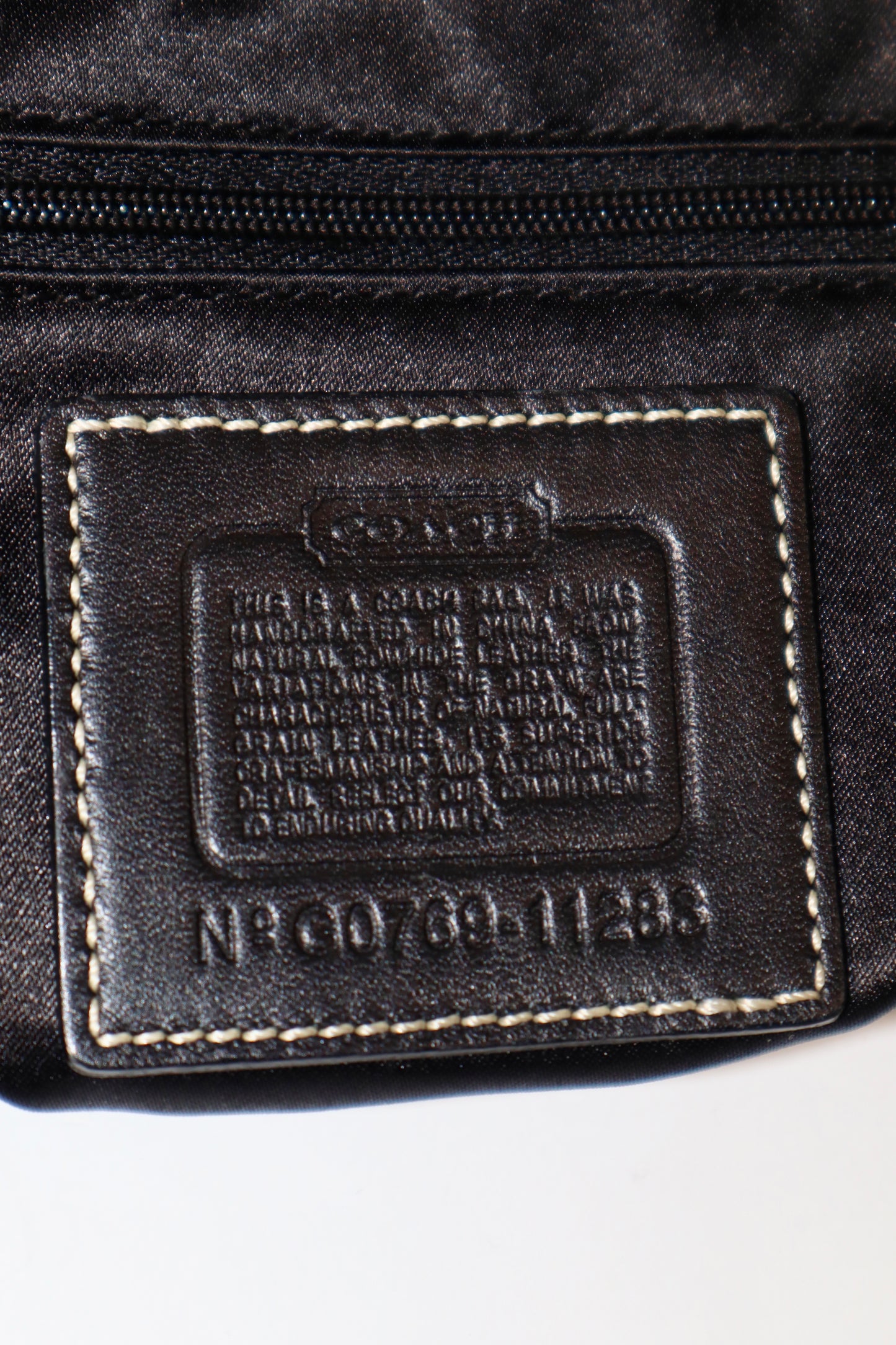 Coach Signature Ergo in with Turn-Lock in Black leather - 11283
