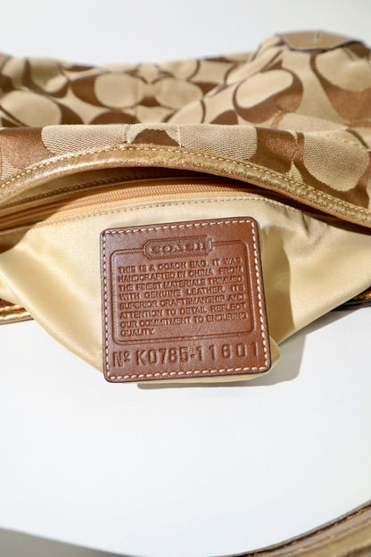 Coach Signature Ergo in Classic Brown with Turn-Lock (Large) - 11601