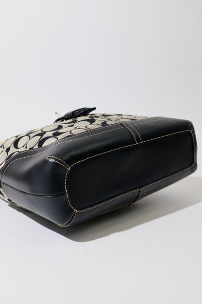 Vintage Coach Soho Shoulder Bag – Black/Grey – Style 6824