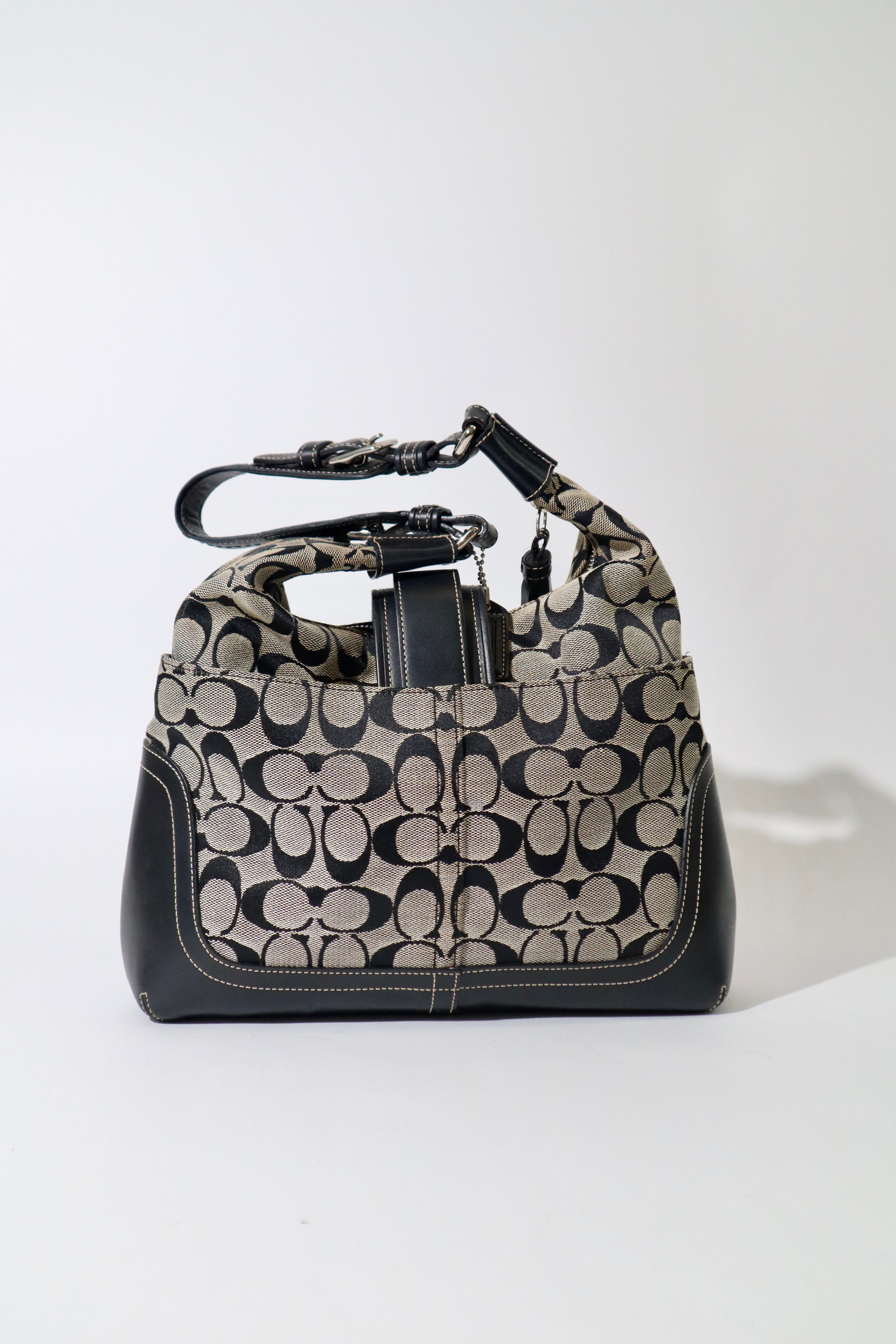 Vintage Coach Soho Shoulder Bag – Black/Grey – Style 6824 – Girl