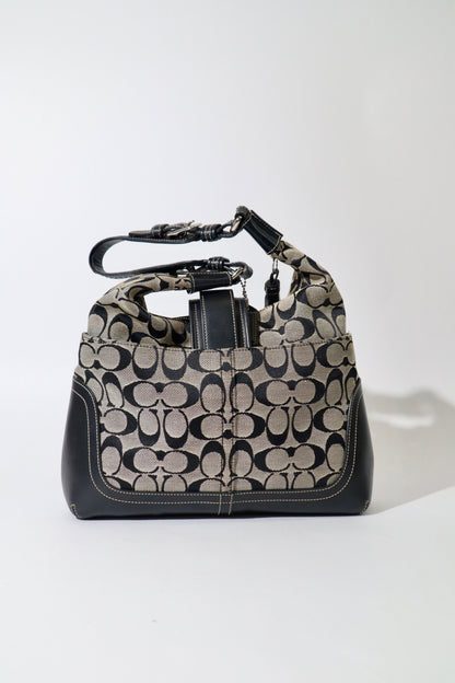 Vintage Coach Soho Shoulder Bag – Black/Grey – Style 6824