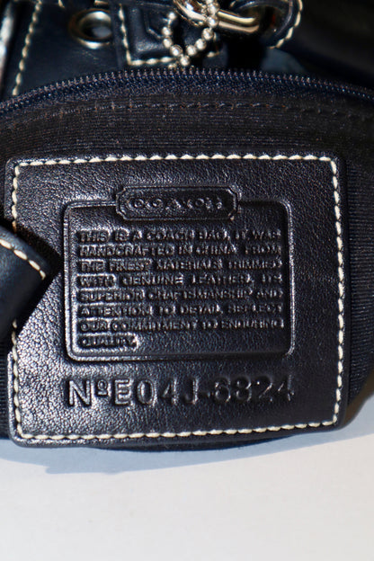 Vintage Coach Soho Shoulder Bag – Black/Grey – Style 6824